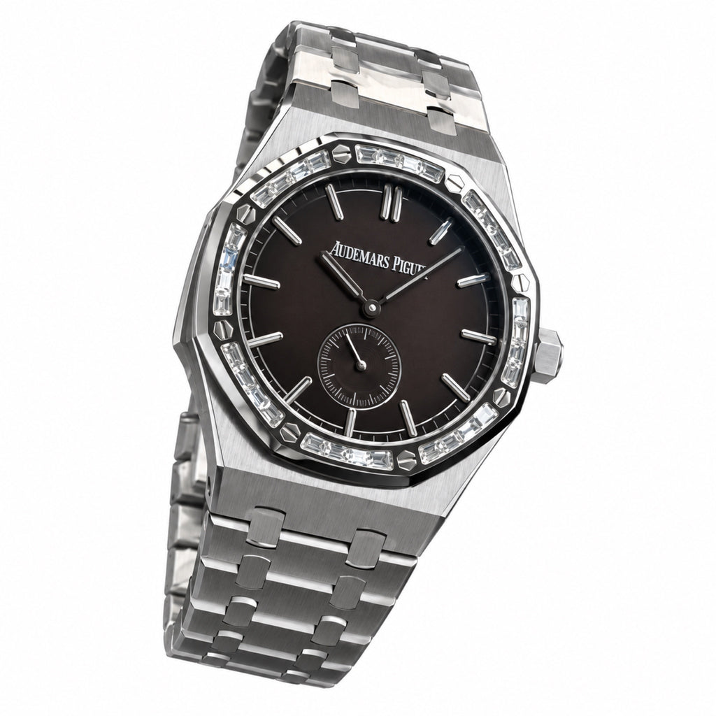 Audemars Piguet Royal Oak Small Seconds – Diamond Bezel Brown Dial