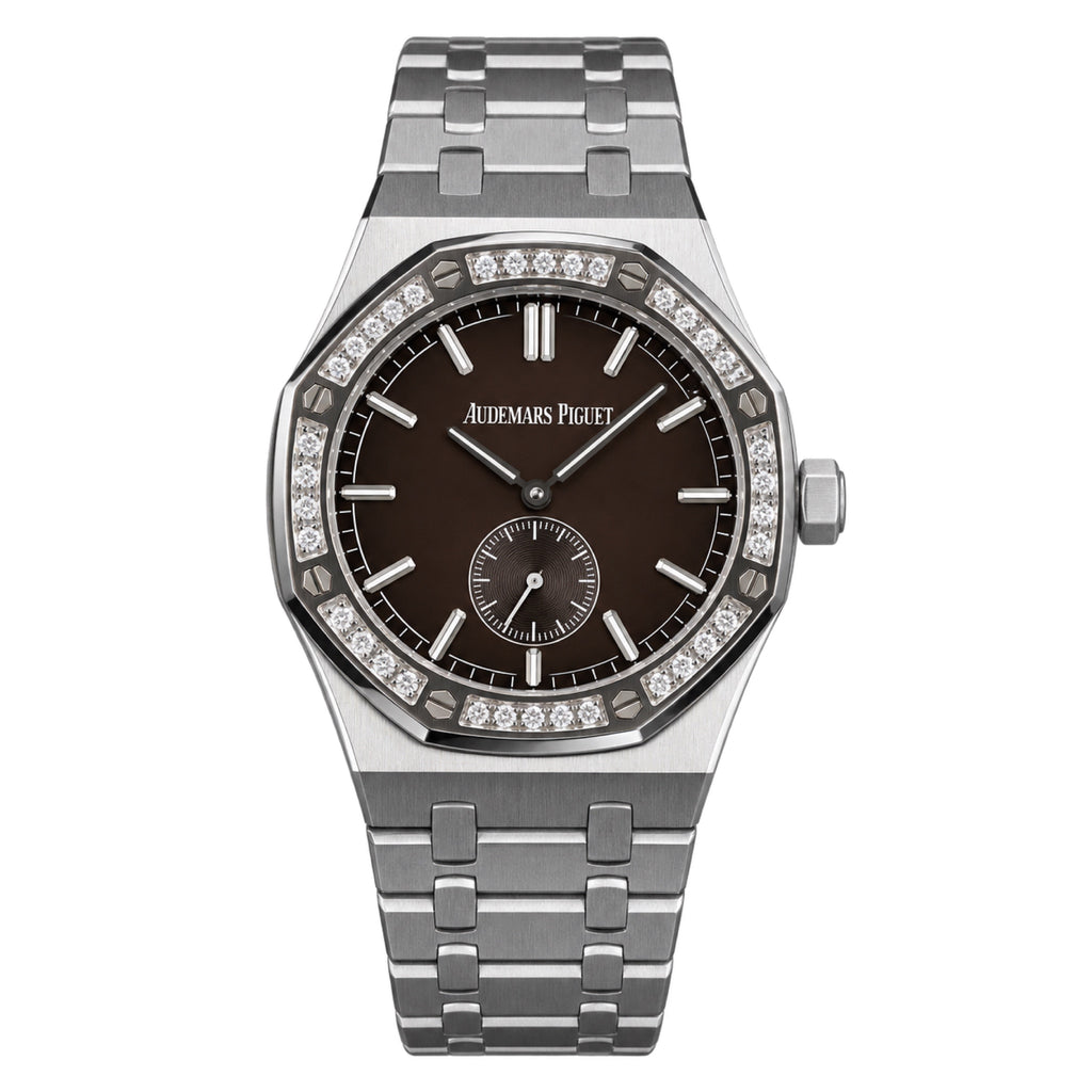 Audemars Piguet Royal Oak Small Seconds – Diamond Bezel Brown Dial