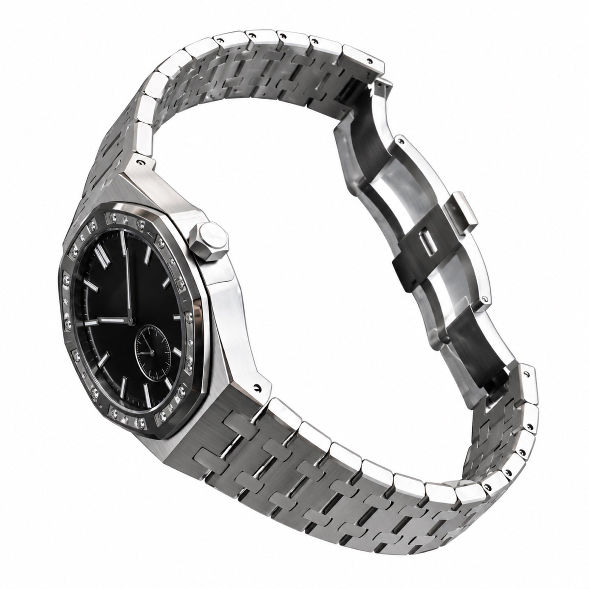 Audemars Piguet Royal Oak Small Seconds – Diamond Bezel Brown Dial
