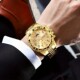Geneva Men's Chronograph – Gold Case Blue Dial Sport Watch