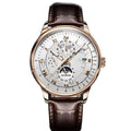 XGEQCK Men's Moon Phase Calendar – Rose Gold Black Dial