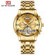 LE DUSHINU Men's Tourbillon Automatic – Blue Gold Steel Bracelet