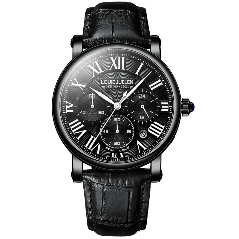 Cartier Ronde Solo de Cartier Automatic — 18K Rose Gold, White Dial & Brown Leather Strap