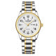 Louie Juelen — Stainless Steel, White Dial, Day-Date & Stretch Bracelet