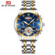 LE DUSHINU Men's Tourbillon Automatic – Blue Gold Steel Bracelet