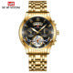 LE DUSHINU Men's Tourbillon Automatic – Blue Gold Steel Bracelet